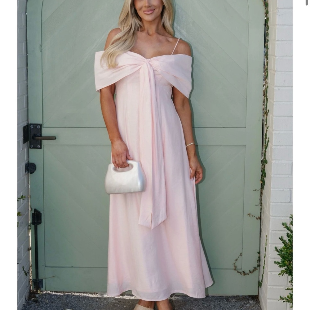 Lana Bow Dress- Pink   These Three